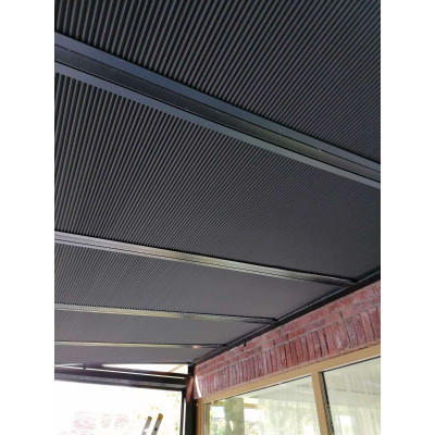 Plisuotos žaliuzės, žaliusės stogo langams, žaliuzės žiemos sodams, žaliuzės stogui, gofruotos žaliuzės, plisse