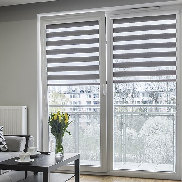 Roller blinds day-night