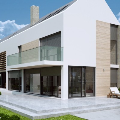 Integruotos fasae apsauginės žaliuzės