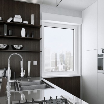 Integruotos fasae apsauginės žaliuzės