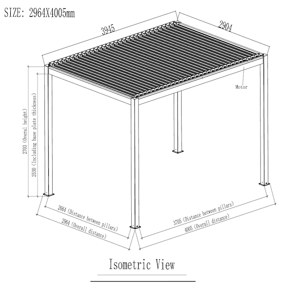 Lameline pergola Climatic