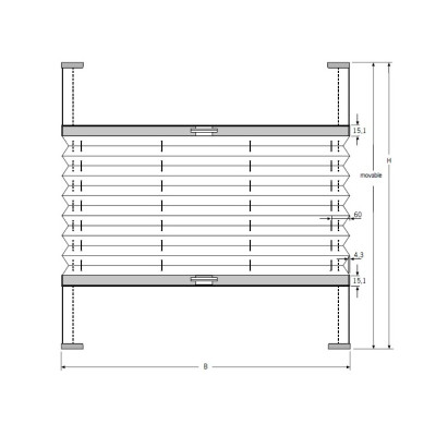 Pleated blinds